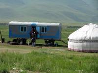 Yurt and trailer